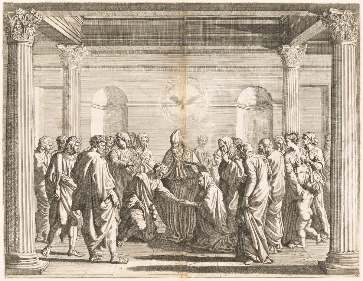 Marriage by Jean Dughet, after Nicolas Poussin
