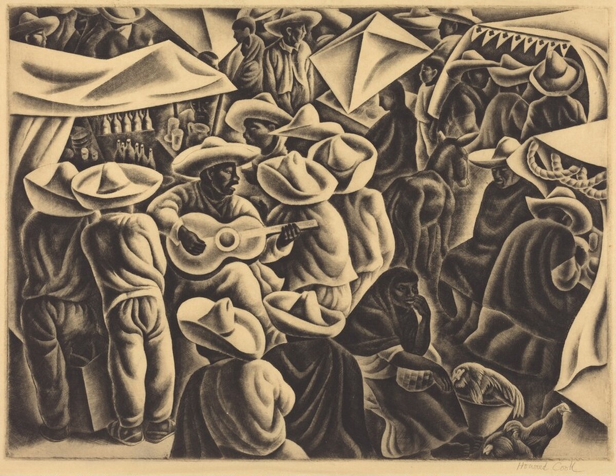 Fiesta by Howard Cook