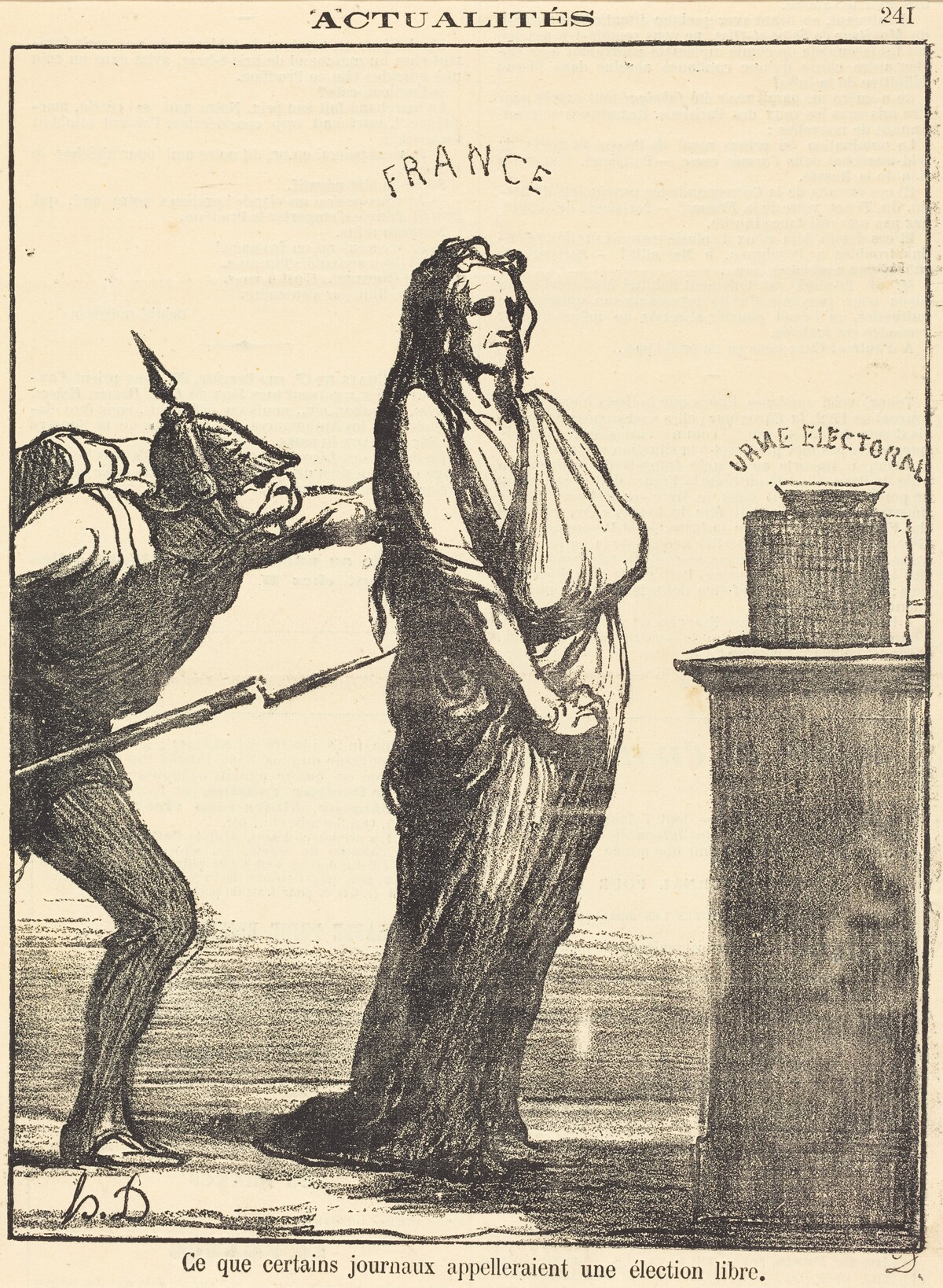 Ce que certains journaux appeleraient... by Honoré Daumier