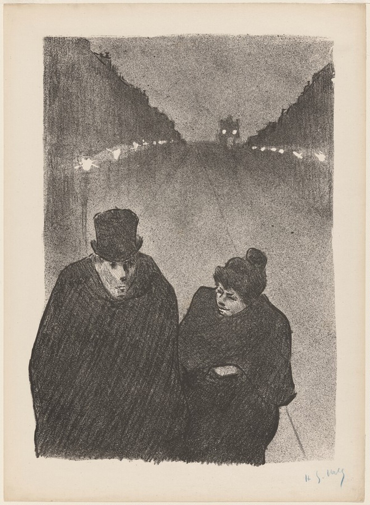 Couple dans la nuit by Henri-Gabriel Ibels