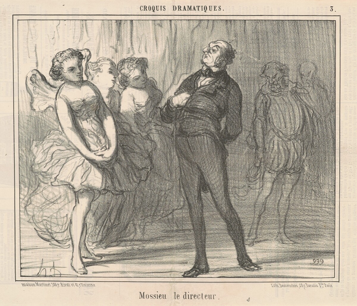 Mossieu la directeur by Honoré Daumier