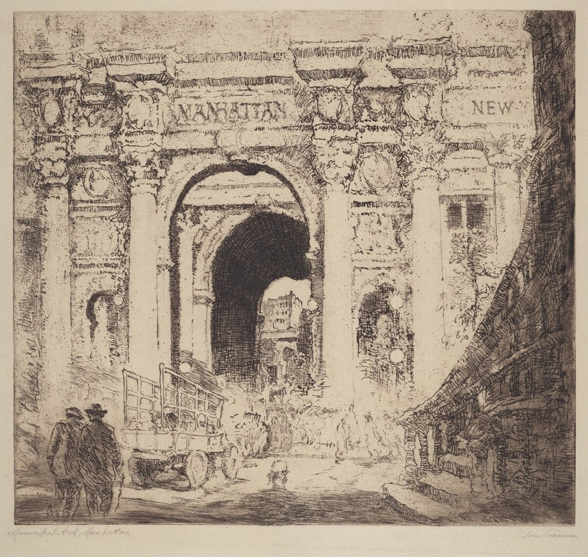 Municipal Arch, Manhattan by Rose Crosman