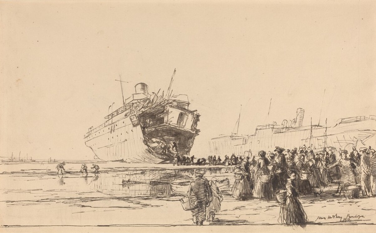 The Torpedoed Sussex by James McBey
