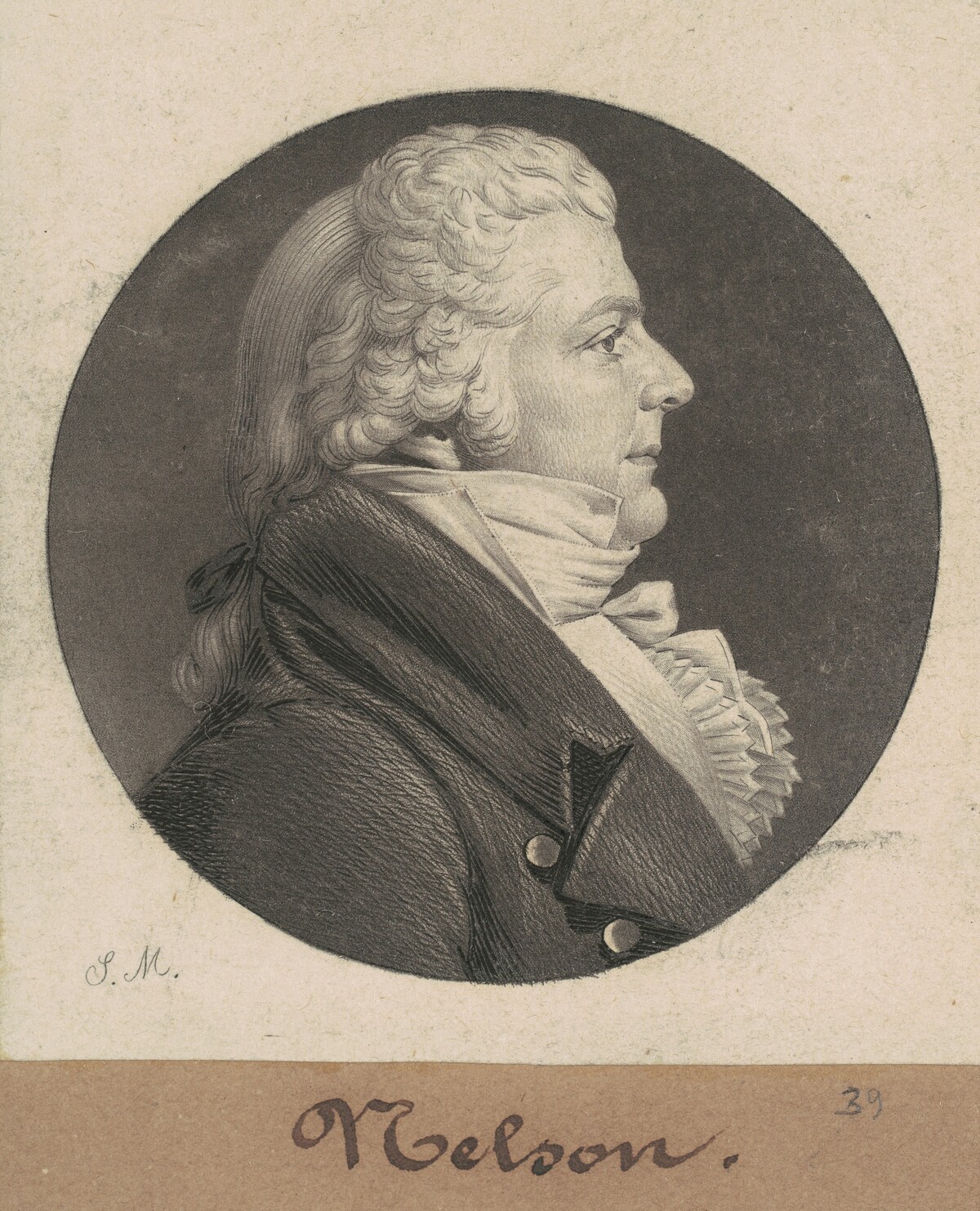 Hugh Nelson by Charles B. J. Févret de Saint-Mémin