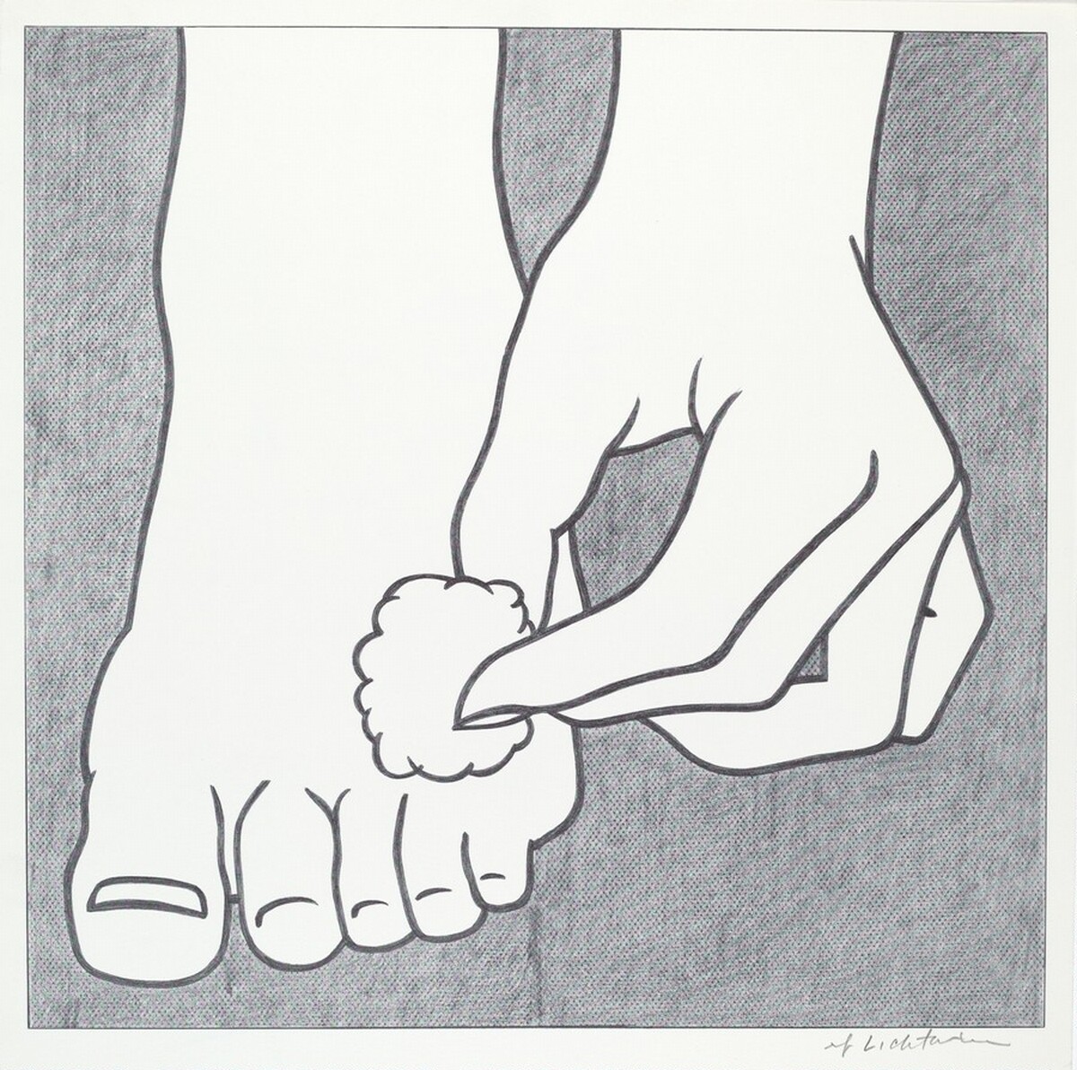Foot Medication Poster by Roy Lichtenstein