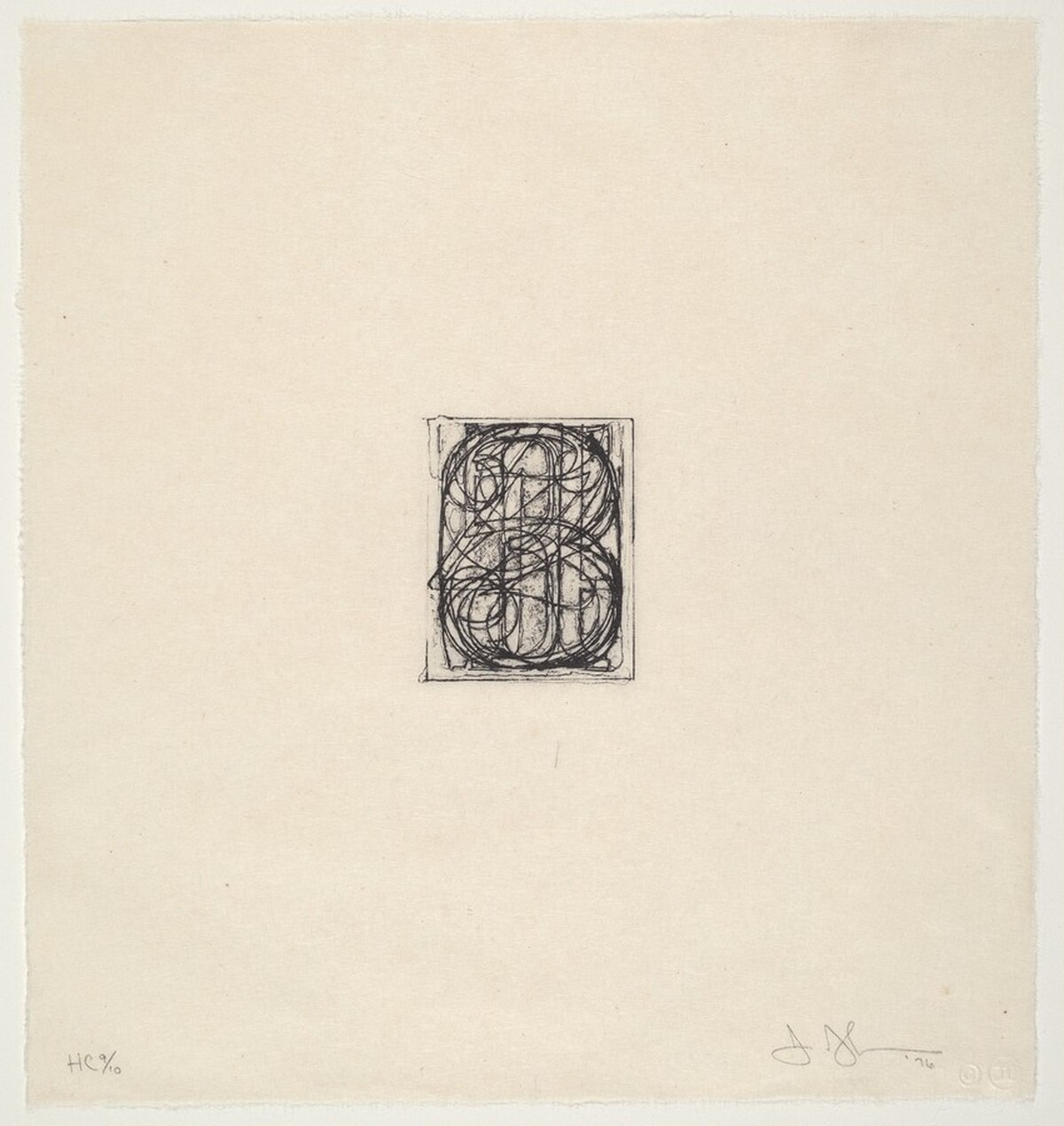 0 through 9 by Jasper Johns