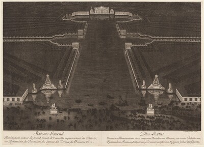 Illuminations autour du grand Canal de Versailles