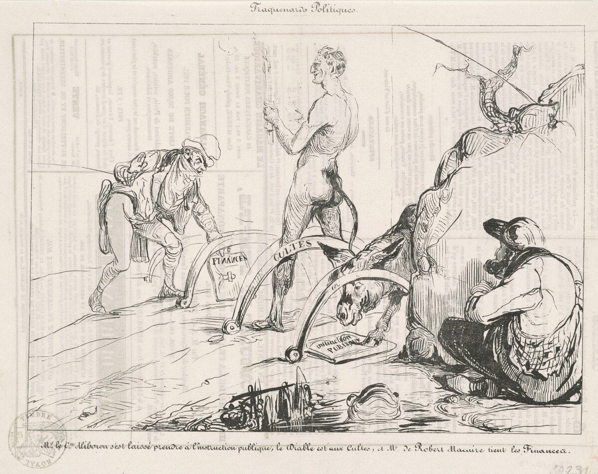 Traquenards politiques by Honoré Daumier