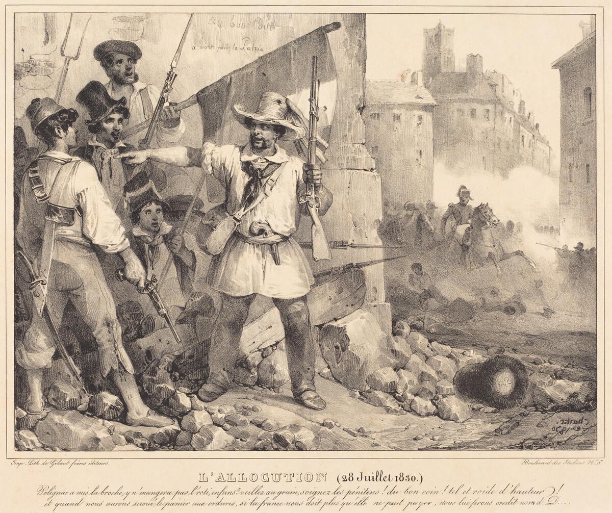 L'Allocution, 20 juillet, 1830 by Nicolas-Toussaint Charlet