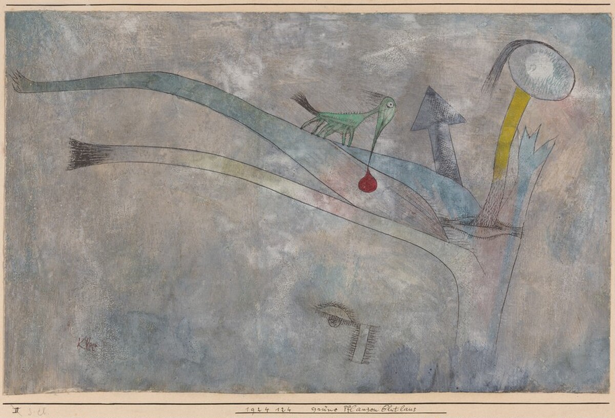 Grüne Pflanzen Blutlaus (Green Plant-Blood-Louse) by Paul Klee
