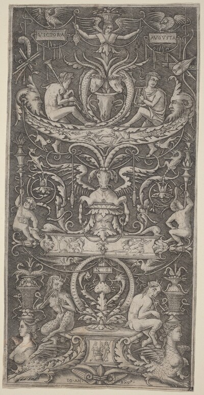 Ornamental Panel Inscribed "Victoria Augusta"