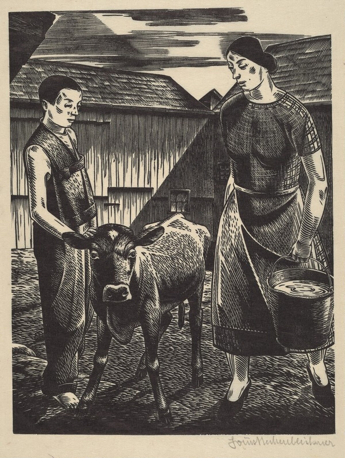 Vermont Farm by Louis Heckenbleikner