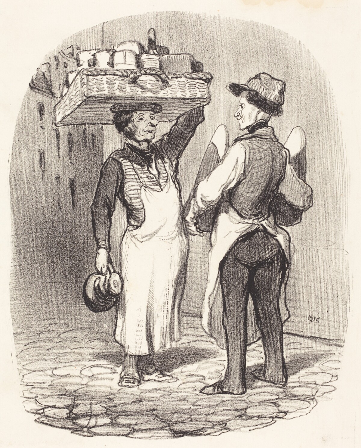 Des chargés d'affaires by Honoré Daumier