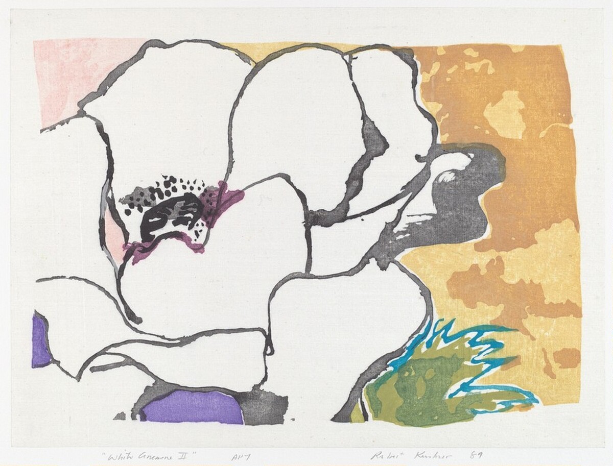 White Anemone, State II by Robert Kushner