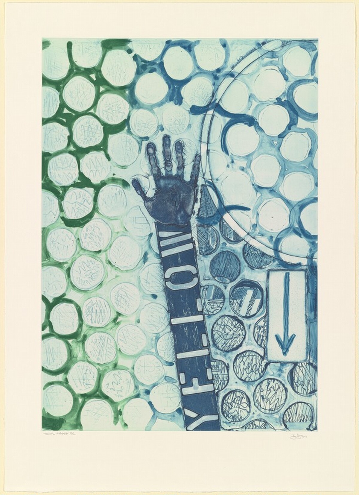Untitled [trial proof A] by Jasper Johns