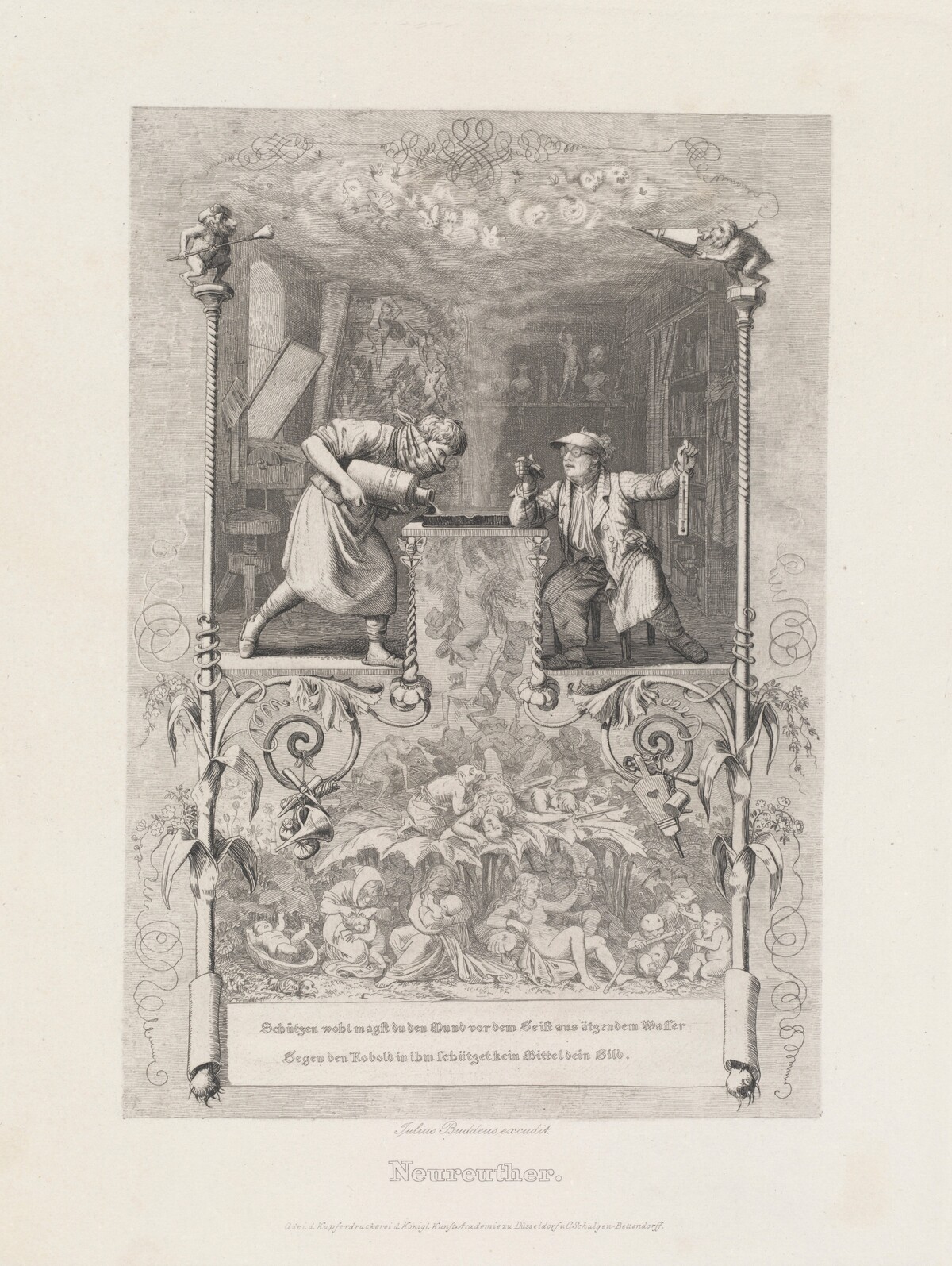 Neureuther (Self-Portrait in the Etching Studio) by Eugen Napoleon Neureuther