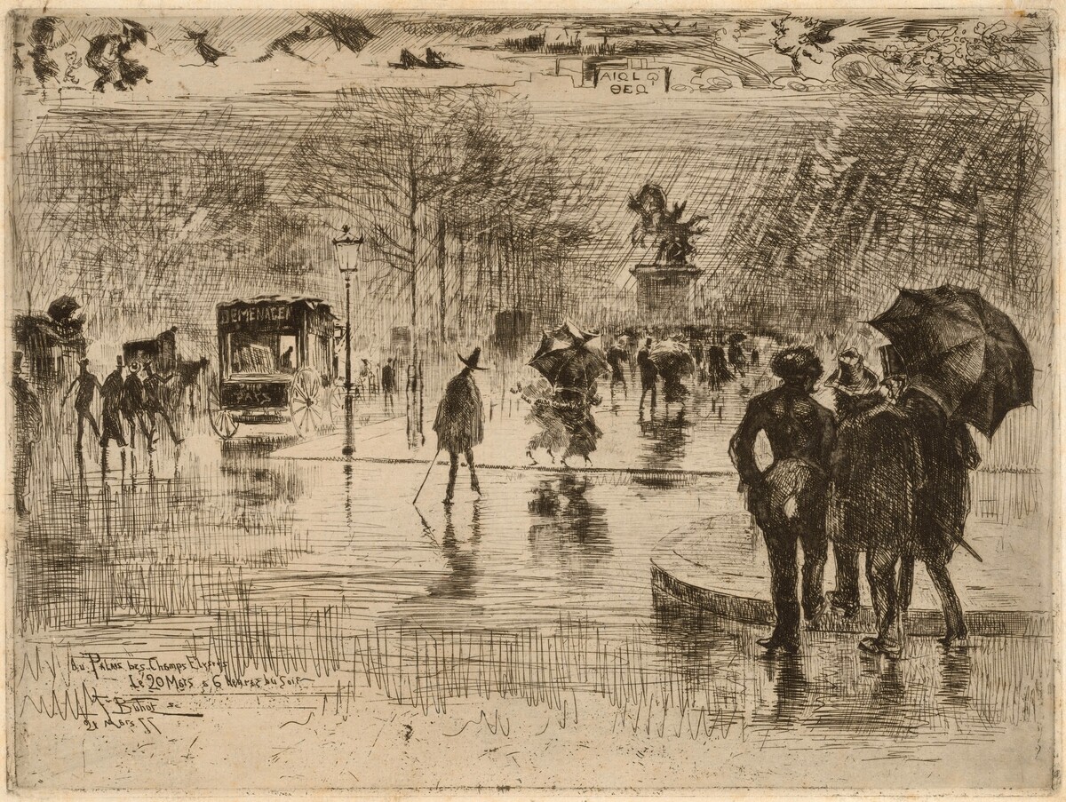 Le Retour des Artistes by Félix-Hilaire Buhot