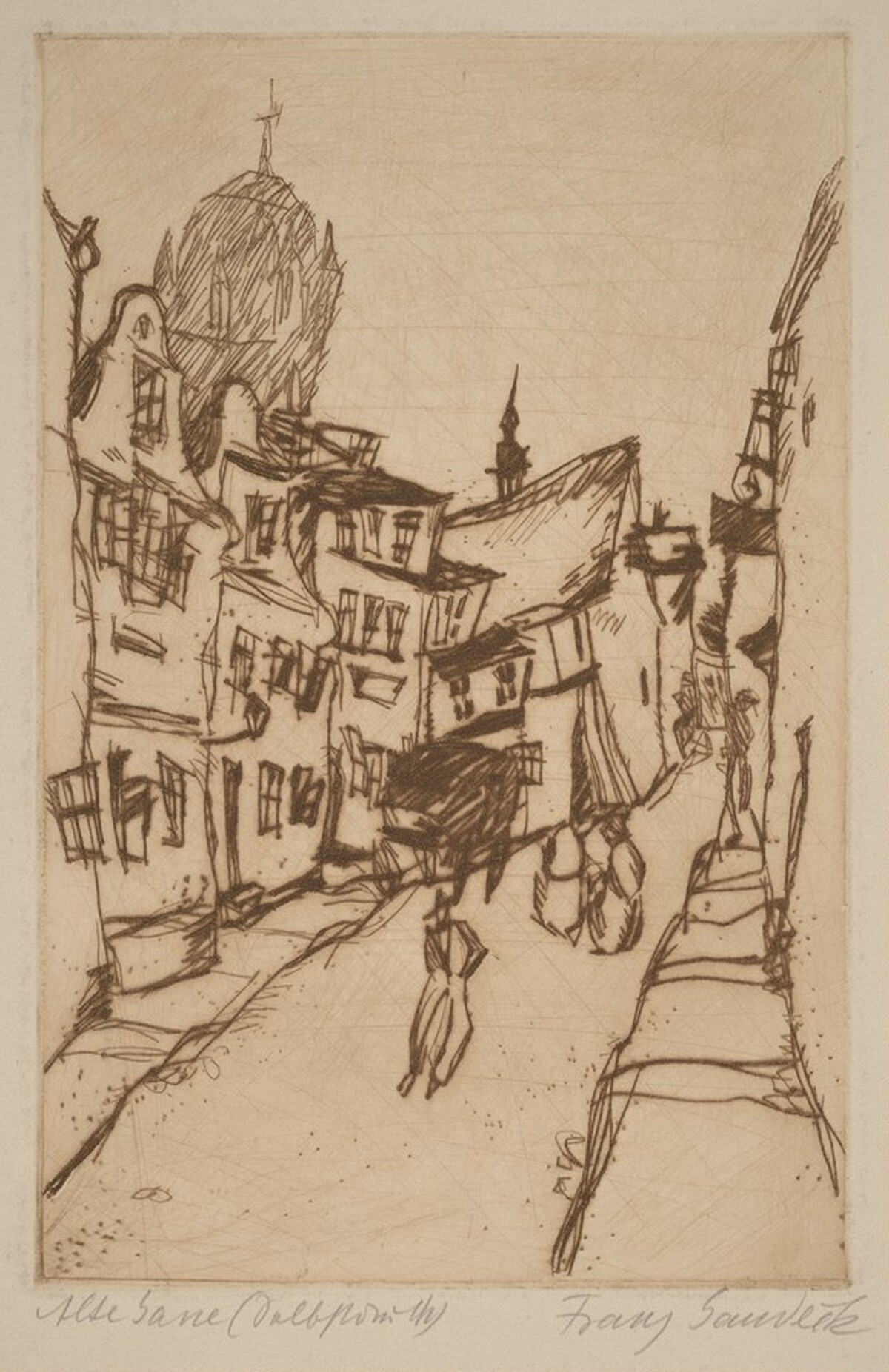 Alte Gasse (Old Alleyway) by Franz Gaudeck