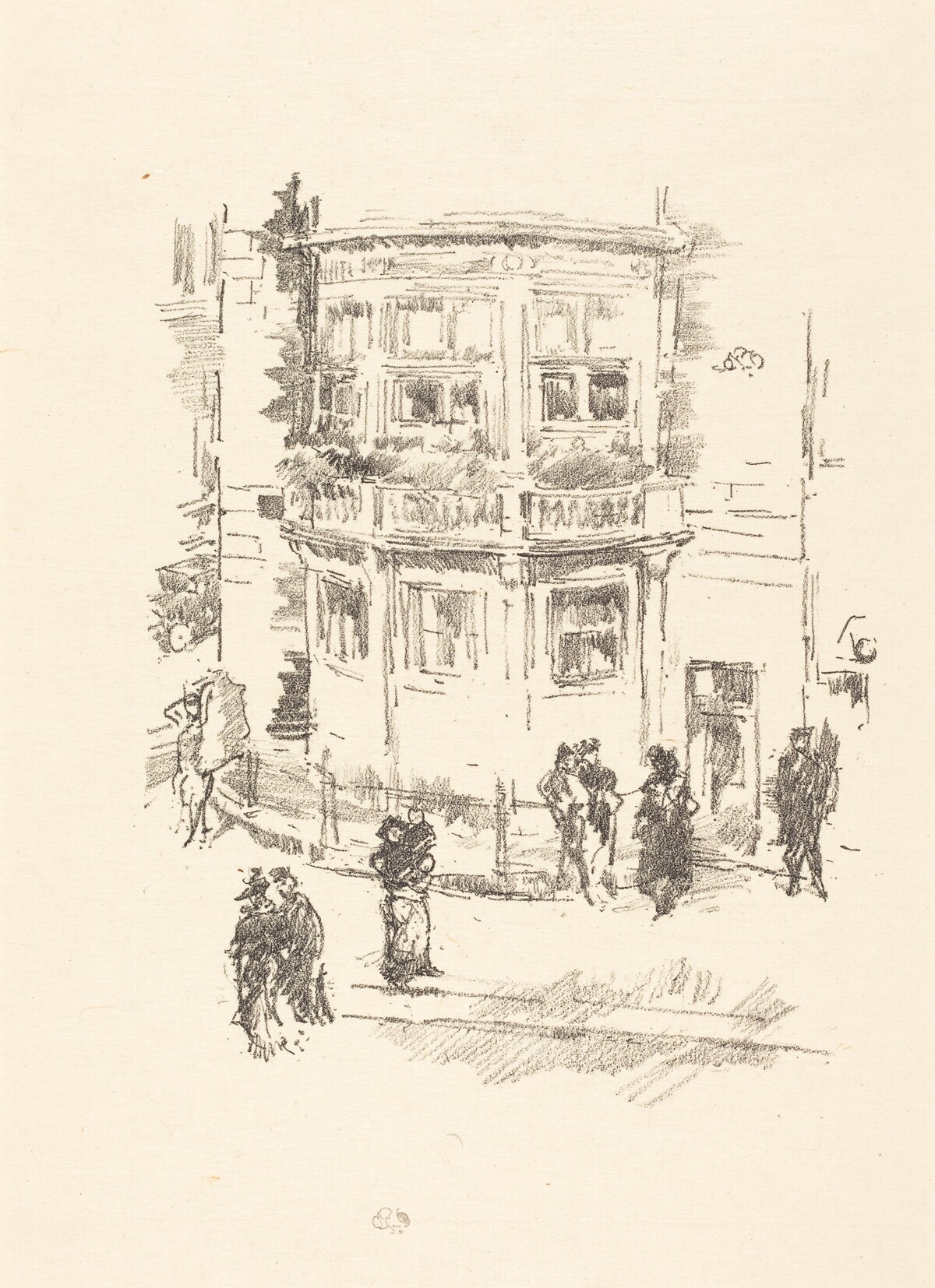The Manager's Window, Gaiety Theatre by James McNeill Whistler