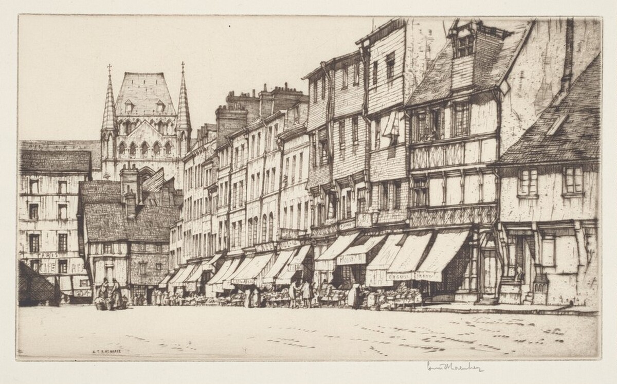 Place Victor Hugo, Lisieux by Louis Conrad Rosenberg