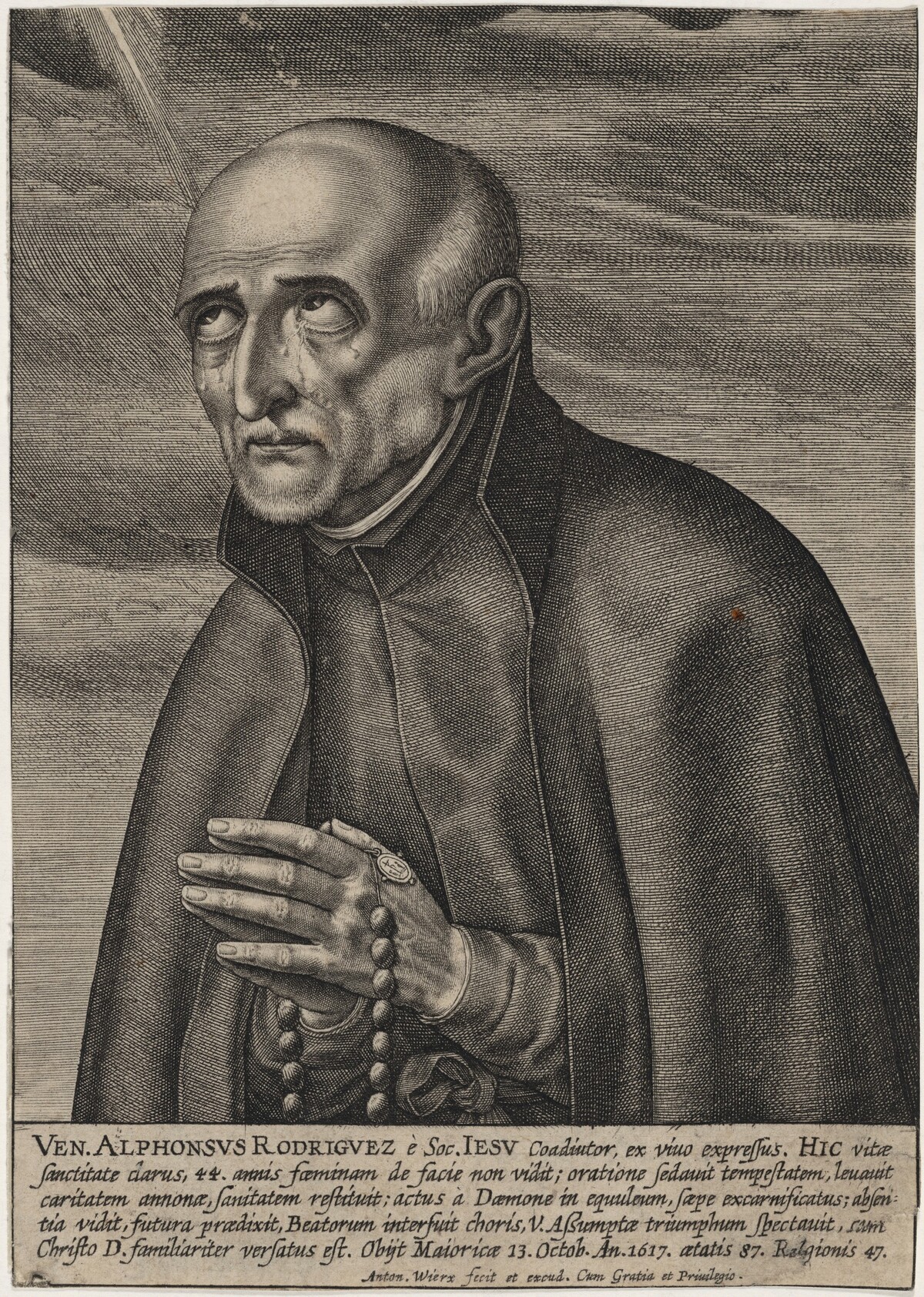 The Venerable Alphonsus Rodriguez by Antonie Wierix