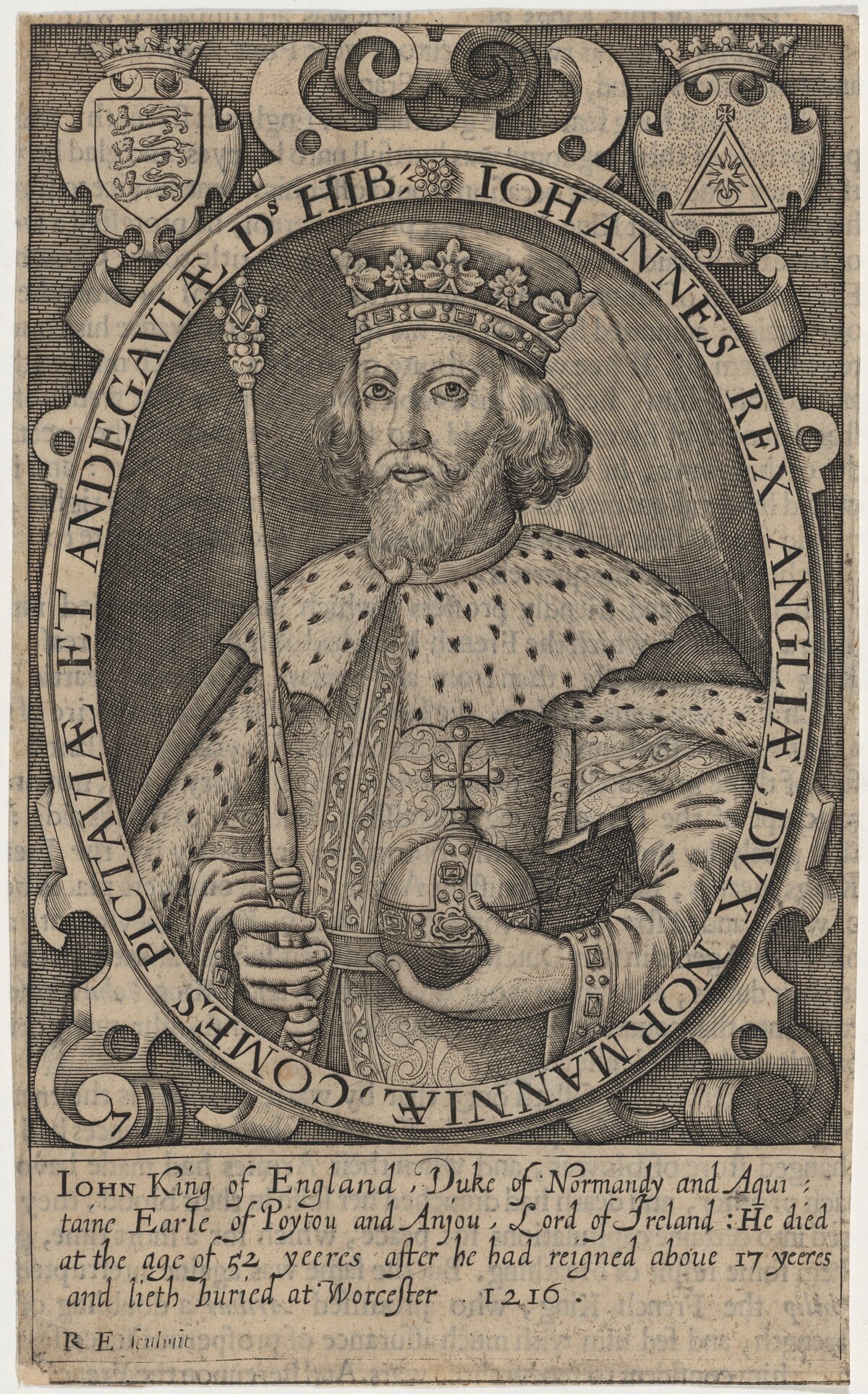 King John by Renold Elstrack