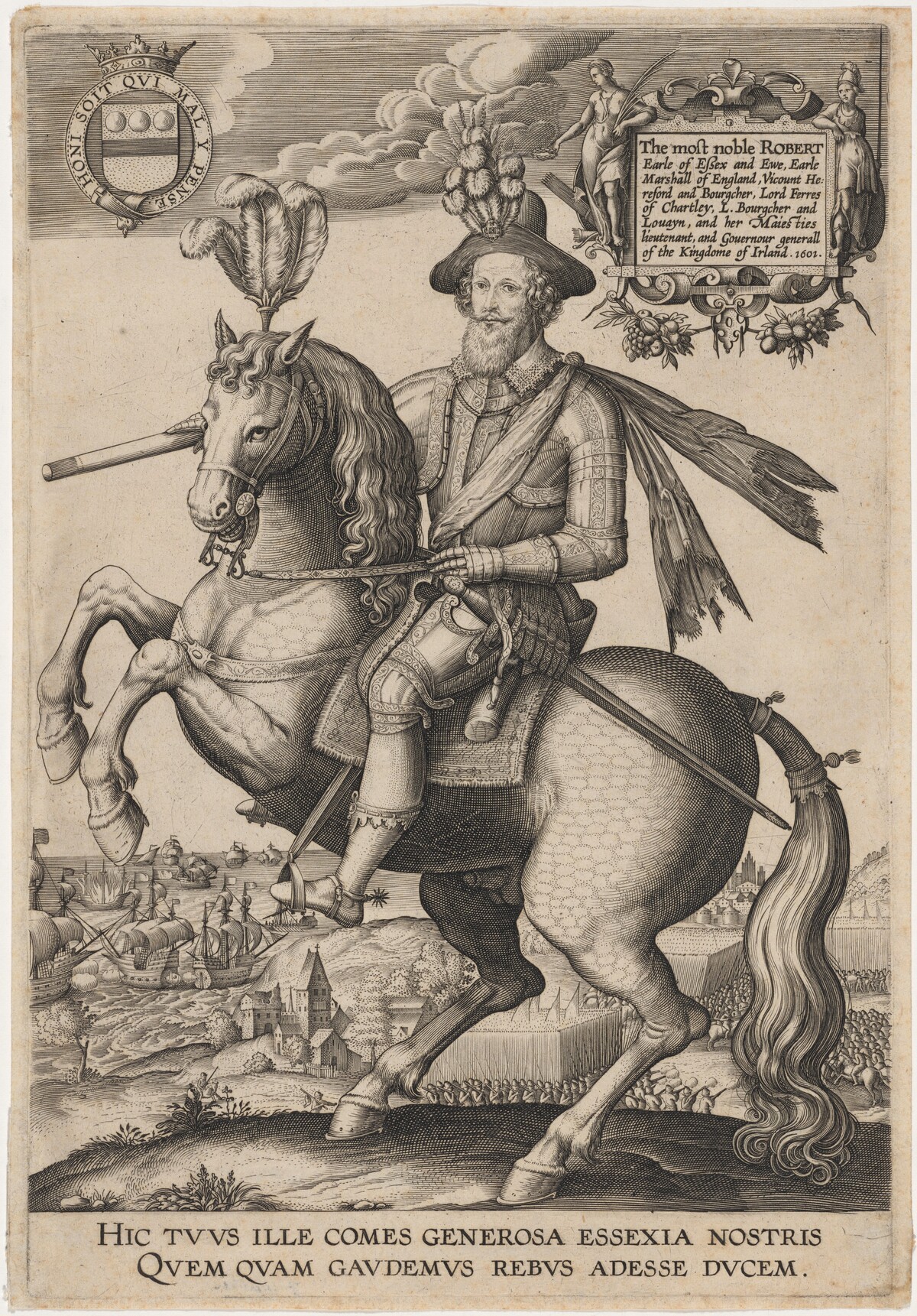 Robert Devereux, Second Earl of Essex by after Robert Boissard