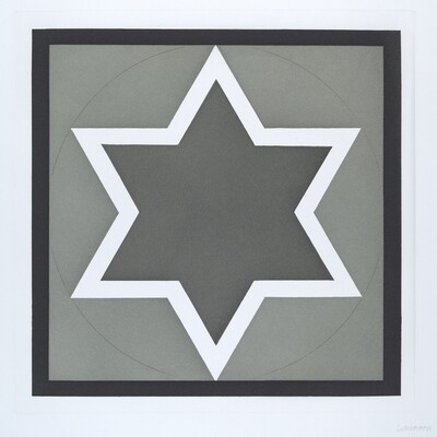 Stars-Dark Center: 6 Point