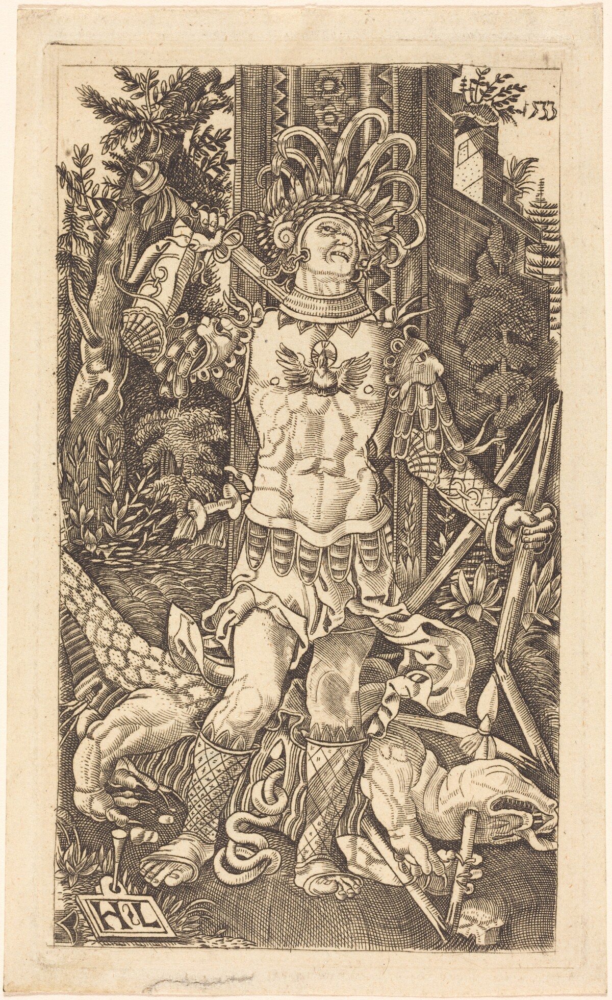Saint George Standing by Master H.L.