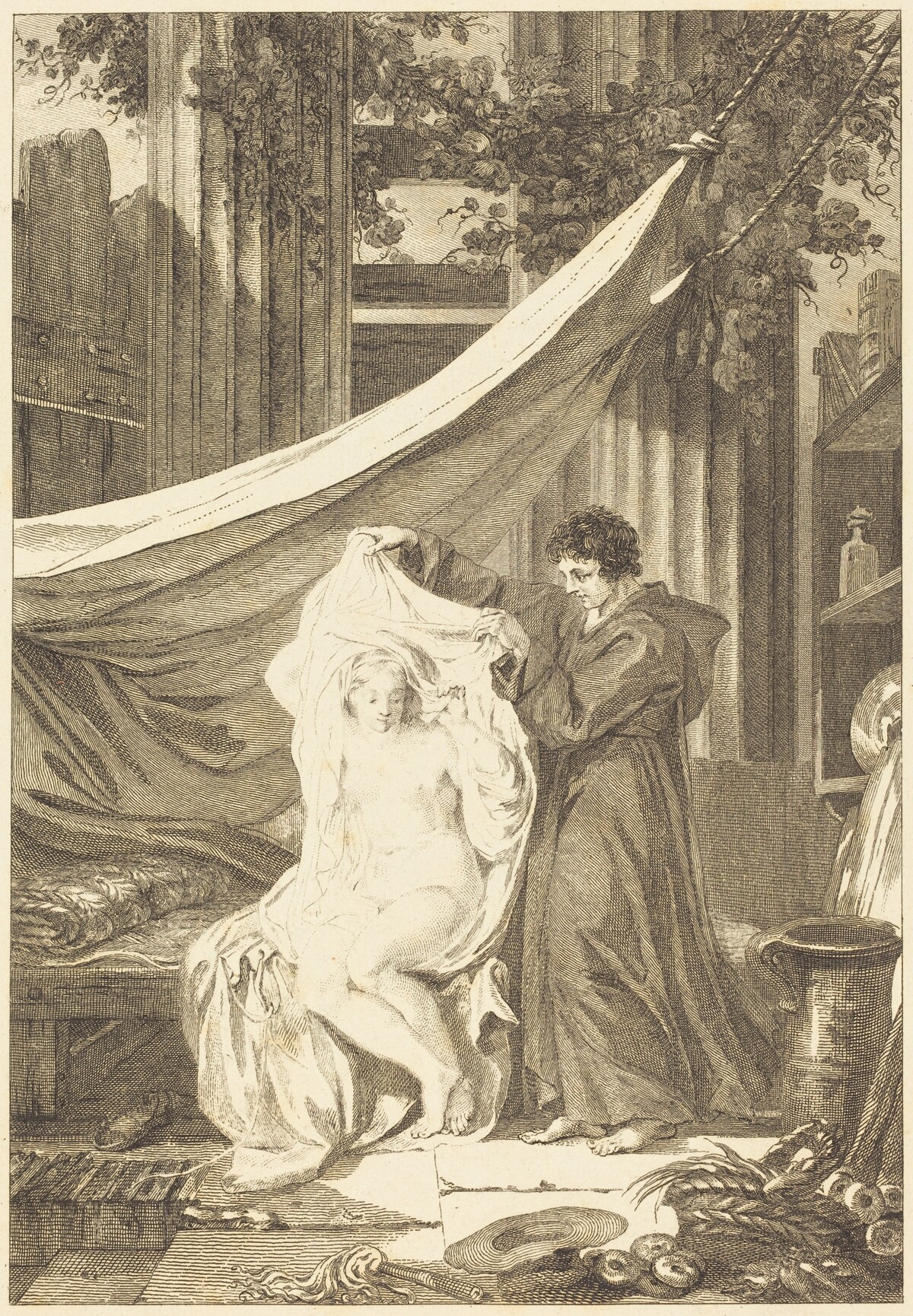 L'hermite (Le diable en enfer) by after Jean-Honoré Fragonard