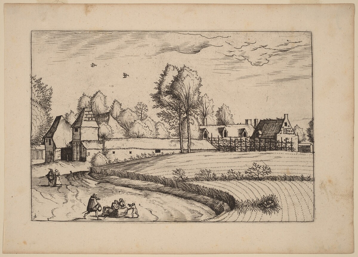Country Houses by Johannes van Doetechum, the Elder and Lucas van Doetechum after Master of the Small Landscapes