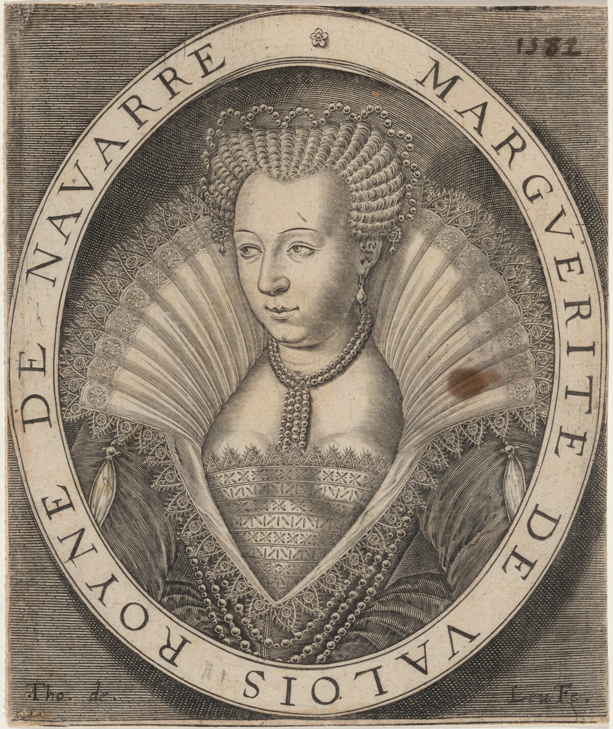 Marguerite de Valois, Wife of Henry of Navarre by Thomas de Leu