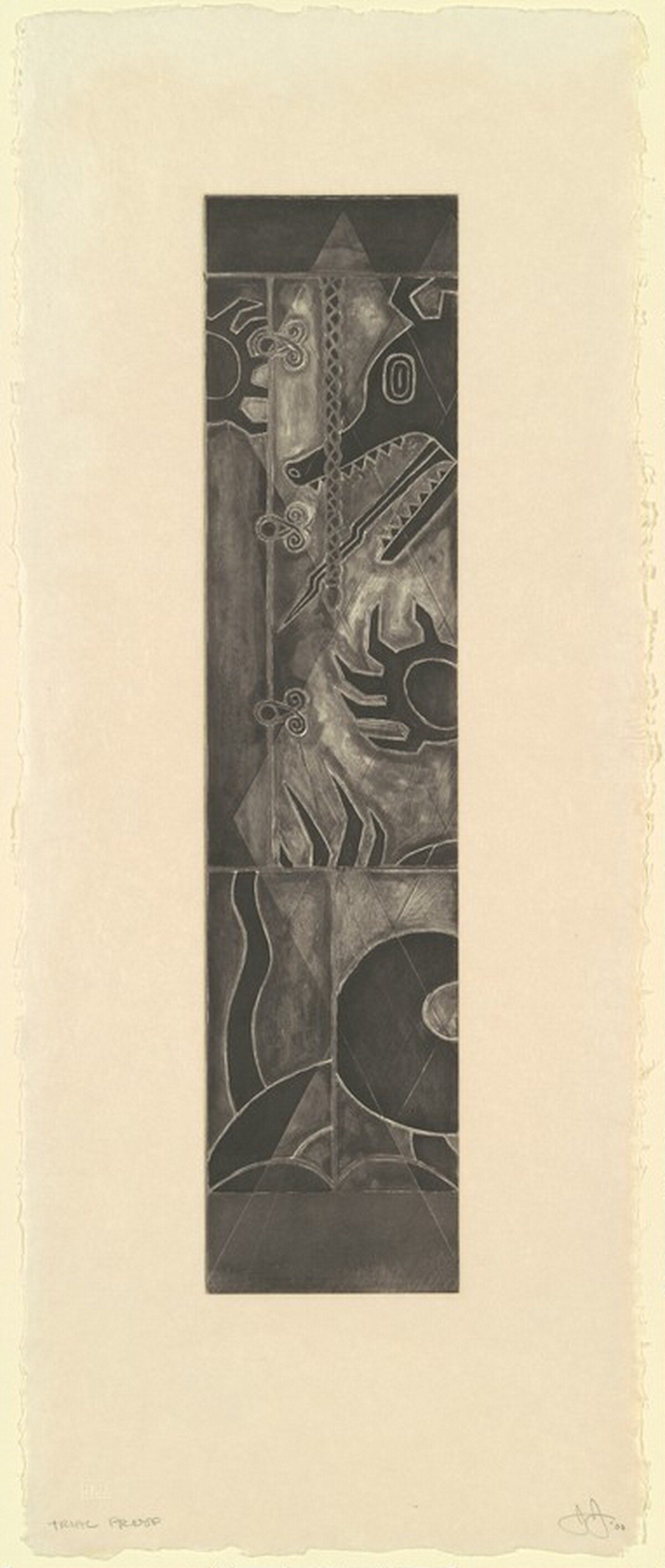 Two Costumes [trial proof] by Jasper Johns