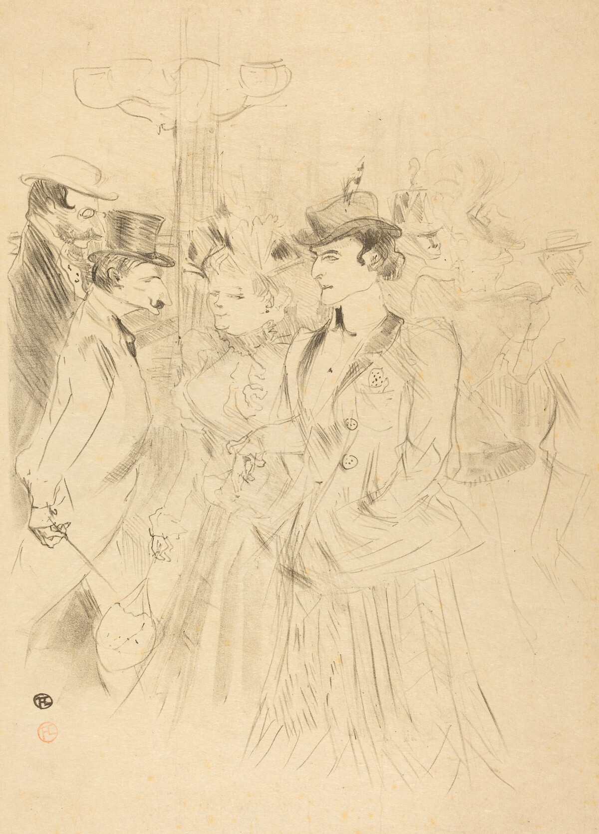 Promenade (Promenoir) by Henri de Toulouse-Lautrec