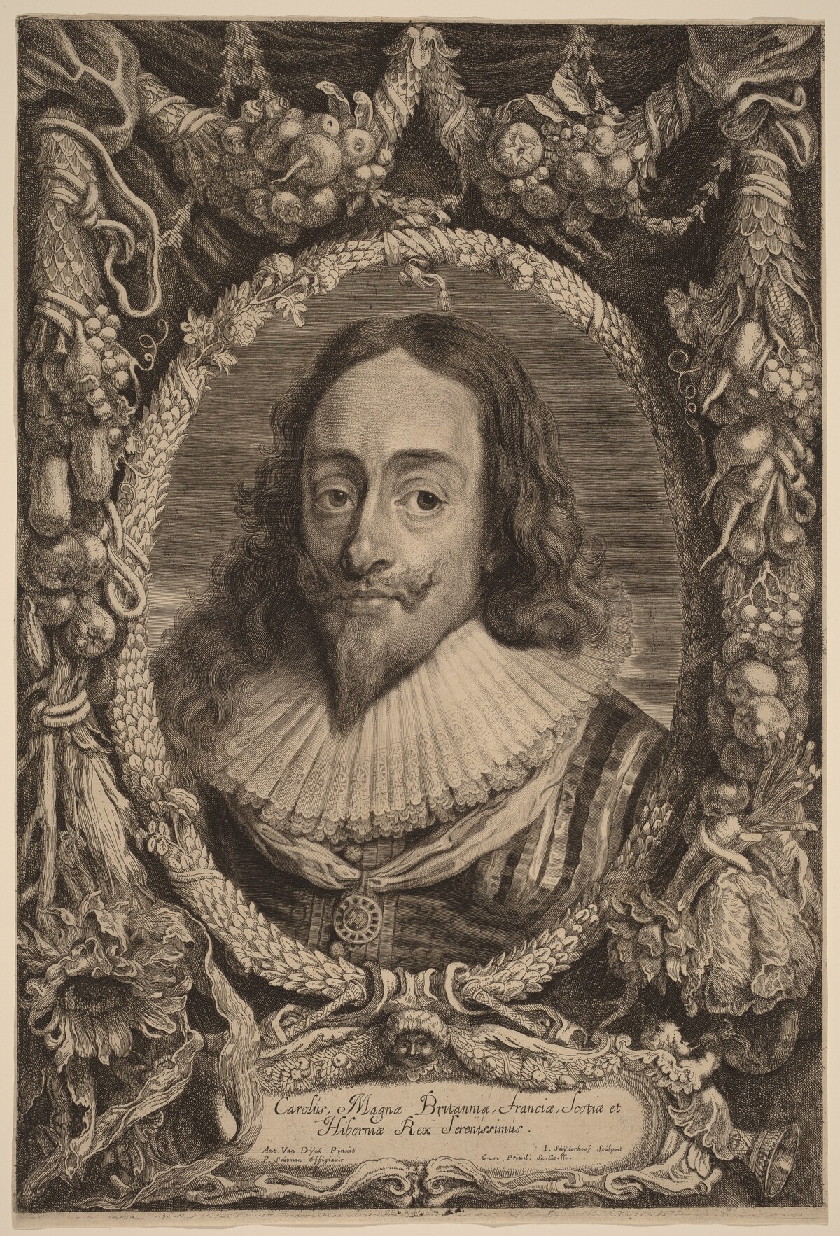 Charles I, King of England by Jonas Suyderhoff after Pieter Claesz Soutman, after Sir Anthony van Dyck