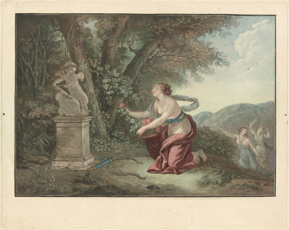 Offrande à l'amour by Jean-François Janinet after Jean Jacques Lagrenée II