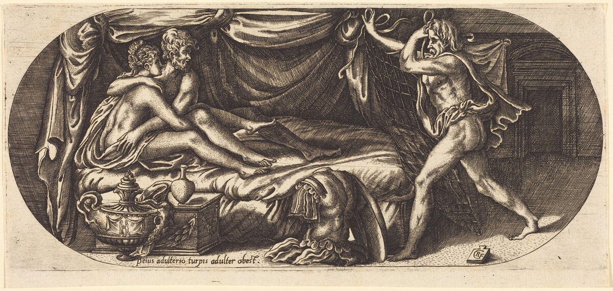 Mars and Venus Surprised by Vulcan by Georges Reverdy