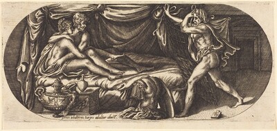 Mars and Venus Surprised by Vulcan