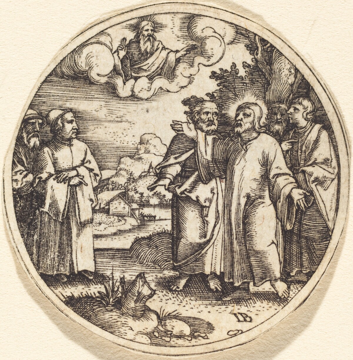 Christ with Three of His Apostles by Master IB