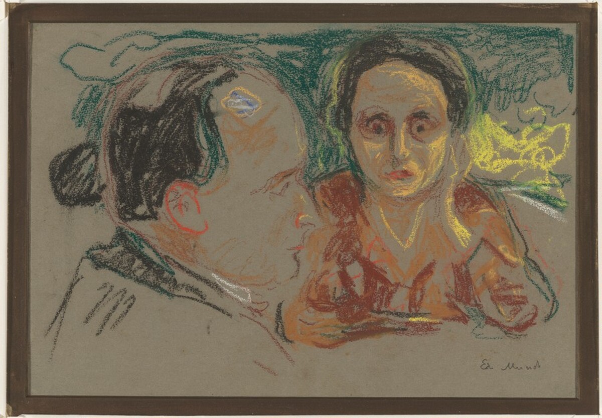 Elsa and Curt Glaser by Edvard Munch