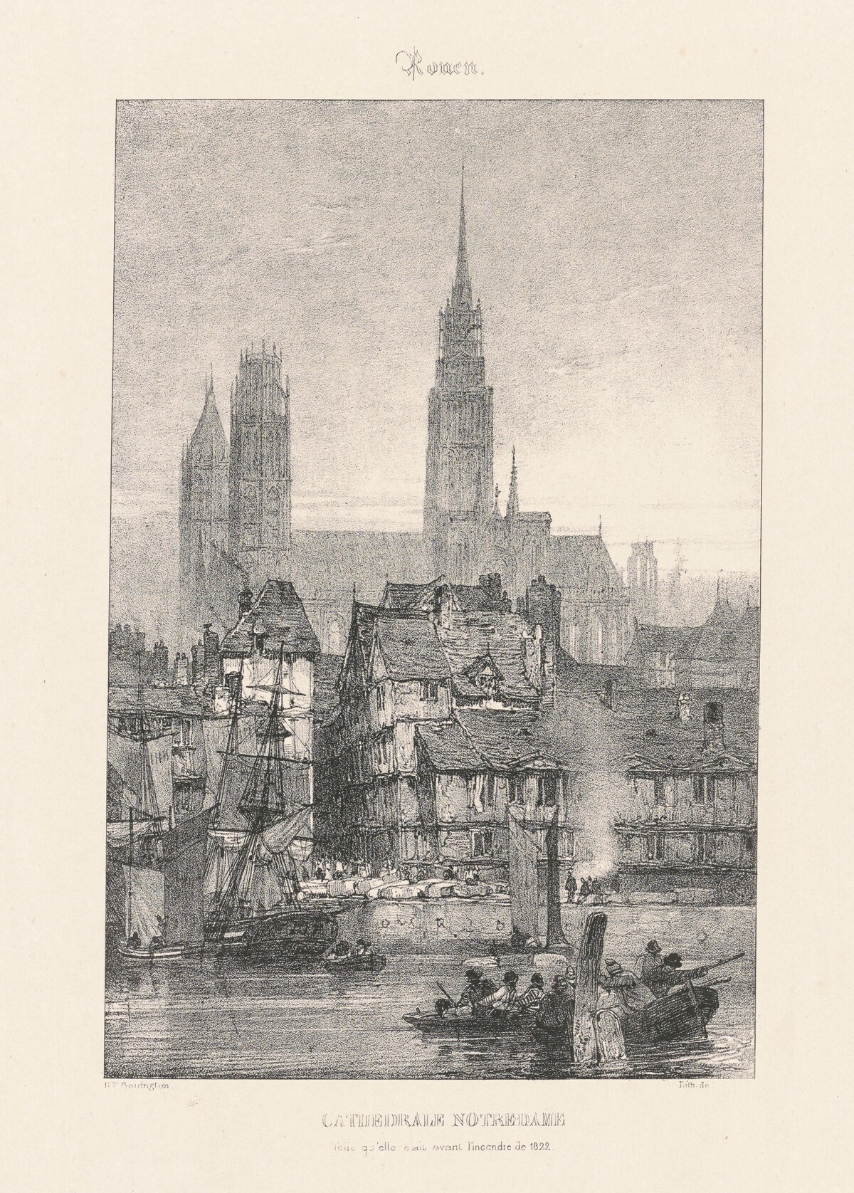 Cathedral Notre-Dame by Richard Parkes Bonington