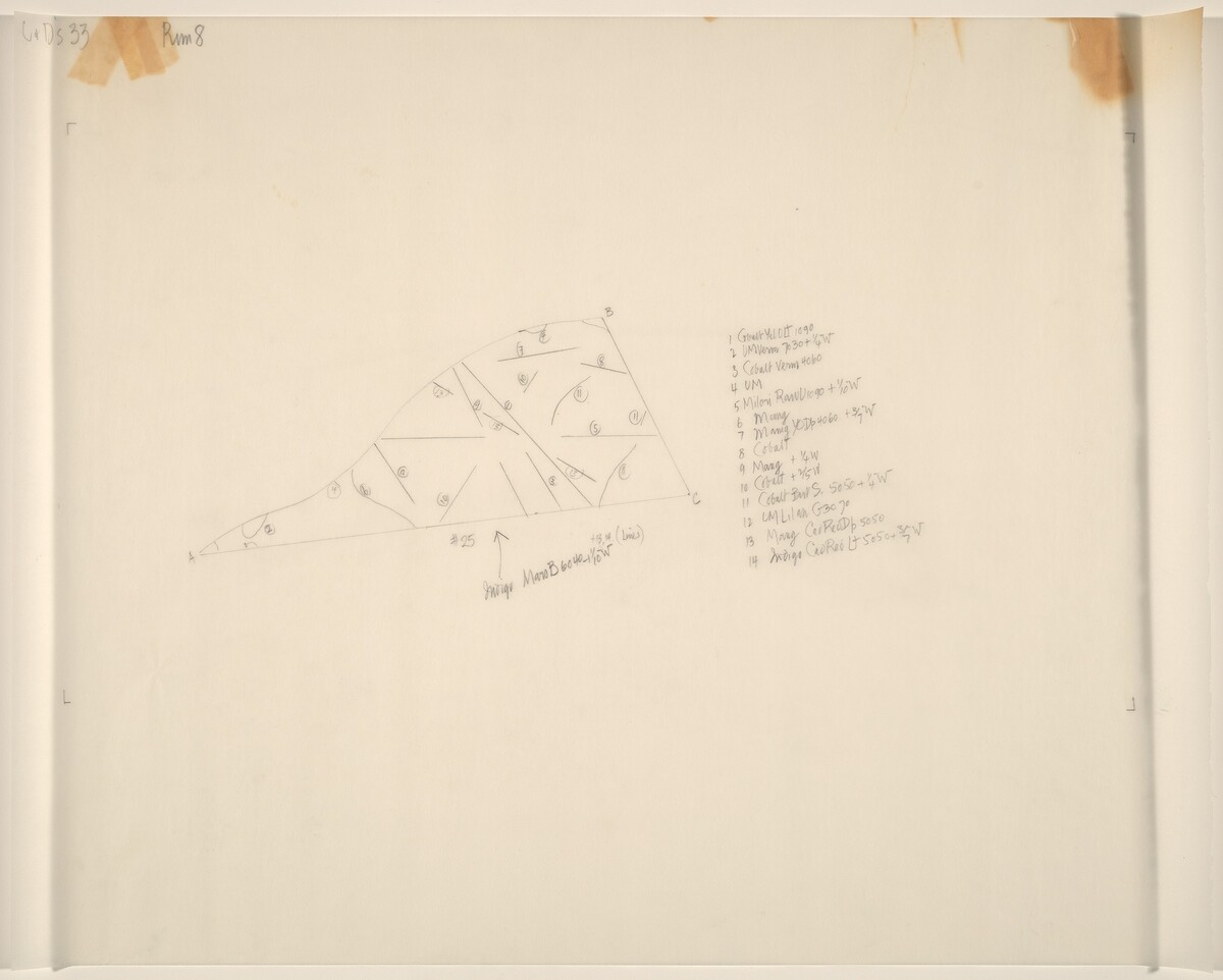 Drawing for Changes and Disappearances No. 33 by John Cage