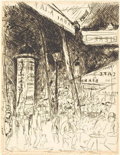 The Terrace of the Cafe, Bouvelard Sebastopol(Boulevard Sebastopol: la terrasse du ca