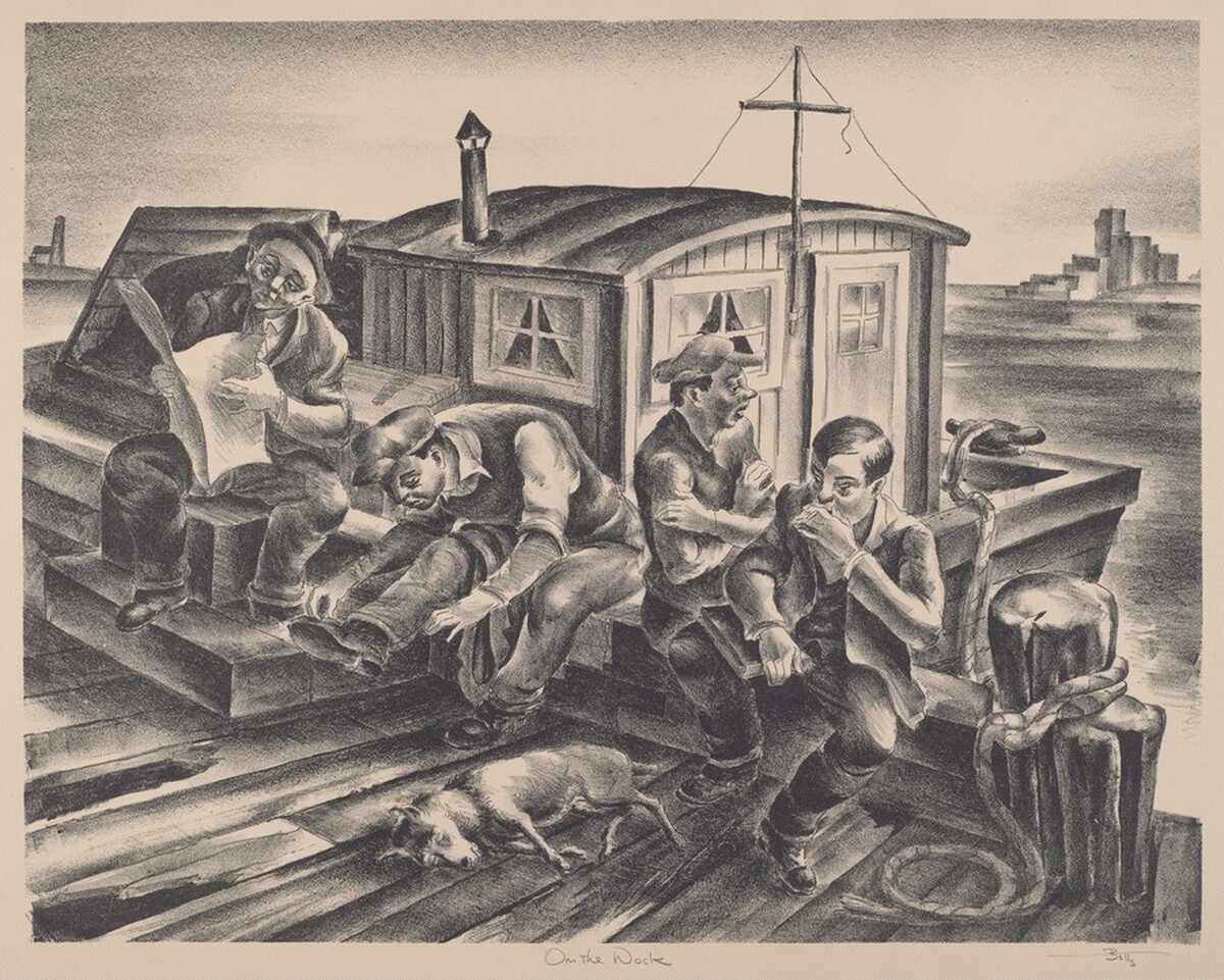 On the Dock by Hugh Pearce Botts