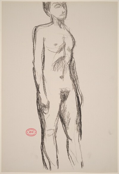 Untitled [standing nude with her arms to her sides]