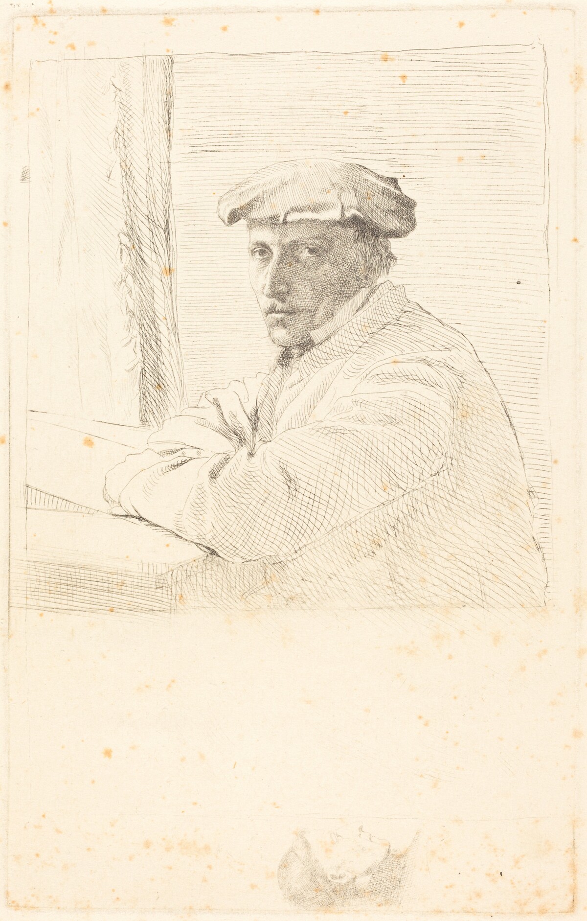 The Engraver Joseph Tourny (Le graveur Joseph Tourny) by Edgar Degas