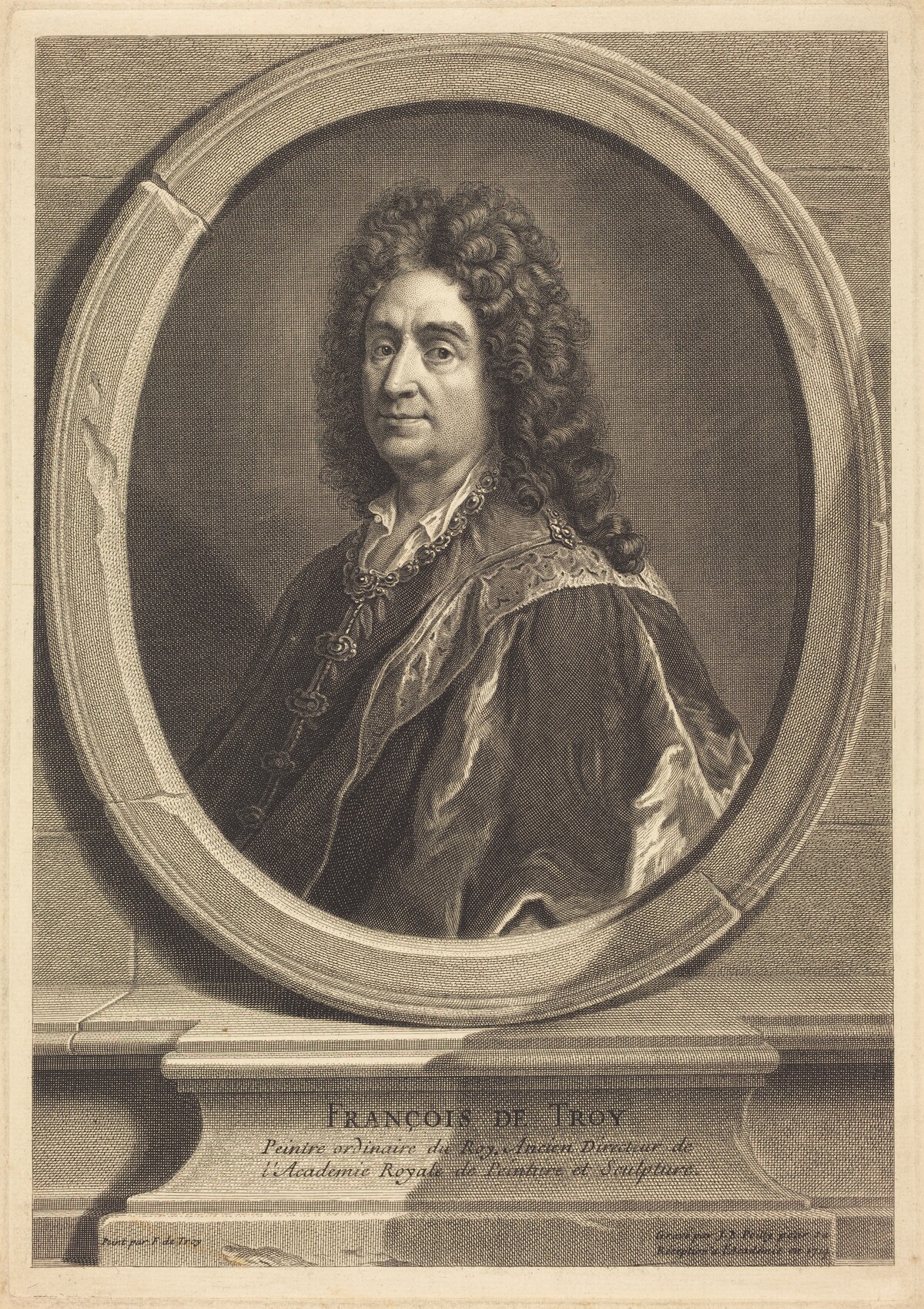 Francois de Troy by Jean-Baptiste de Poilly after François de Troy