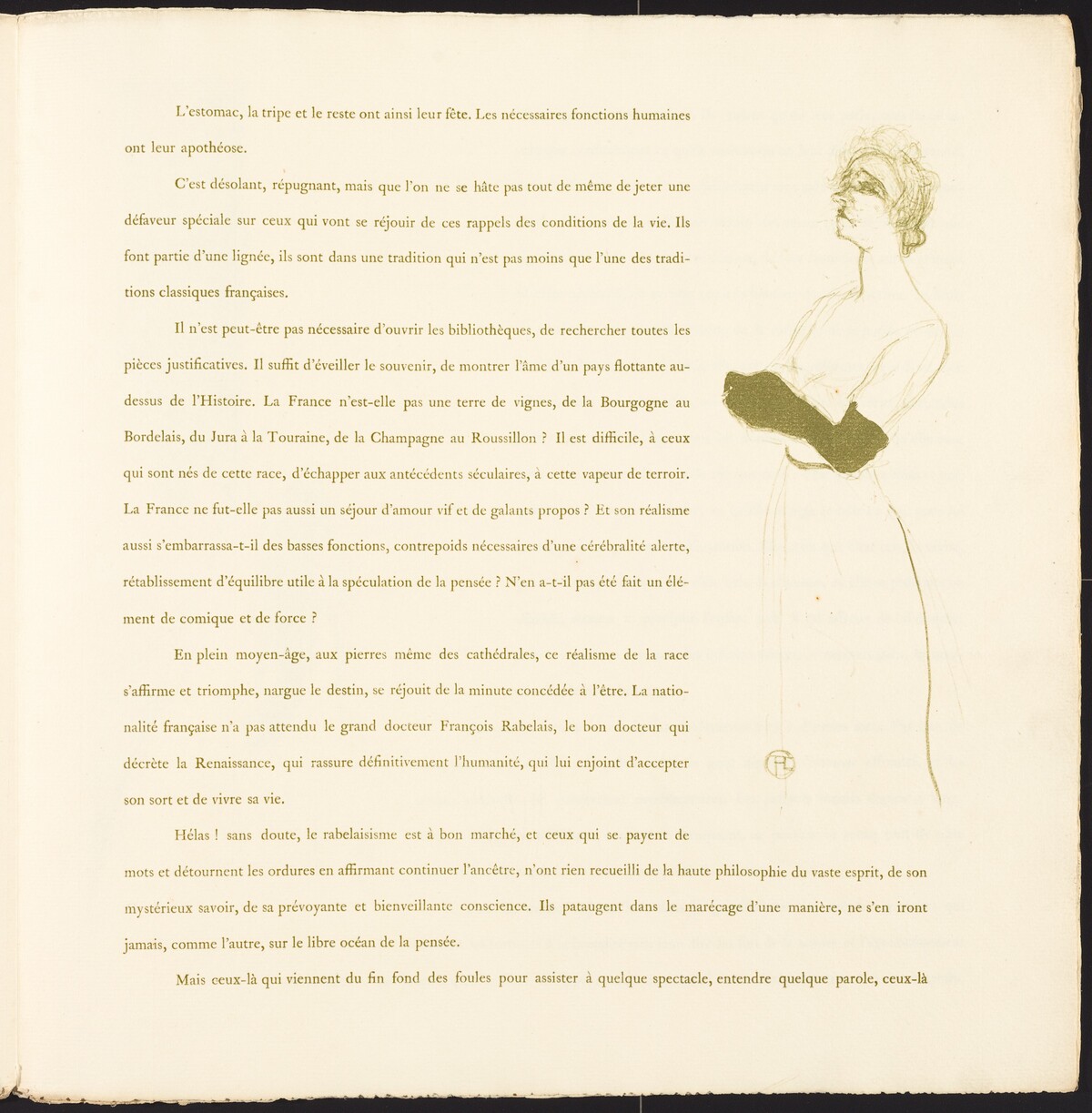 Yvette Guilbert by Henri de Toulouse-Lautrec
