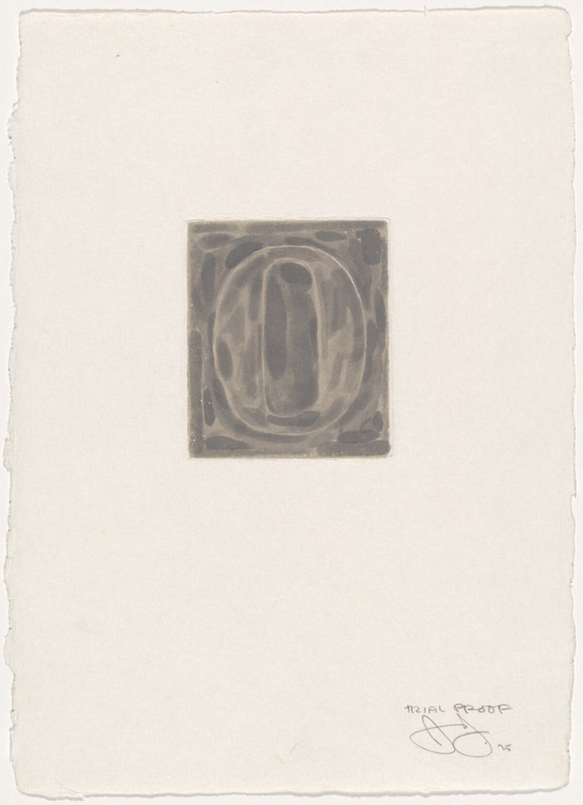 0 [trial proof] by Jasper Johns