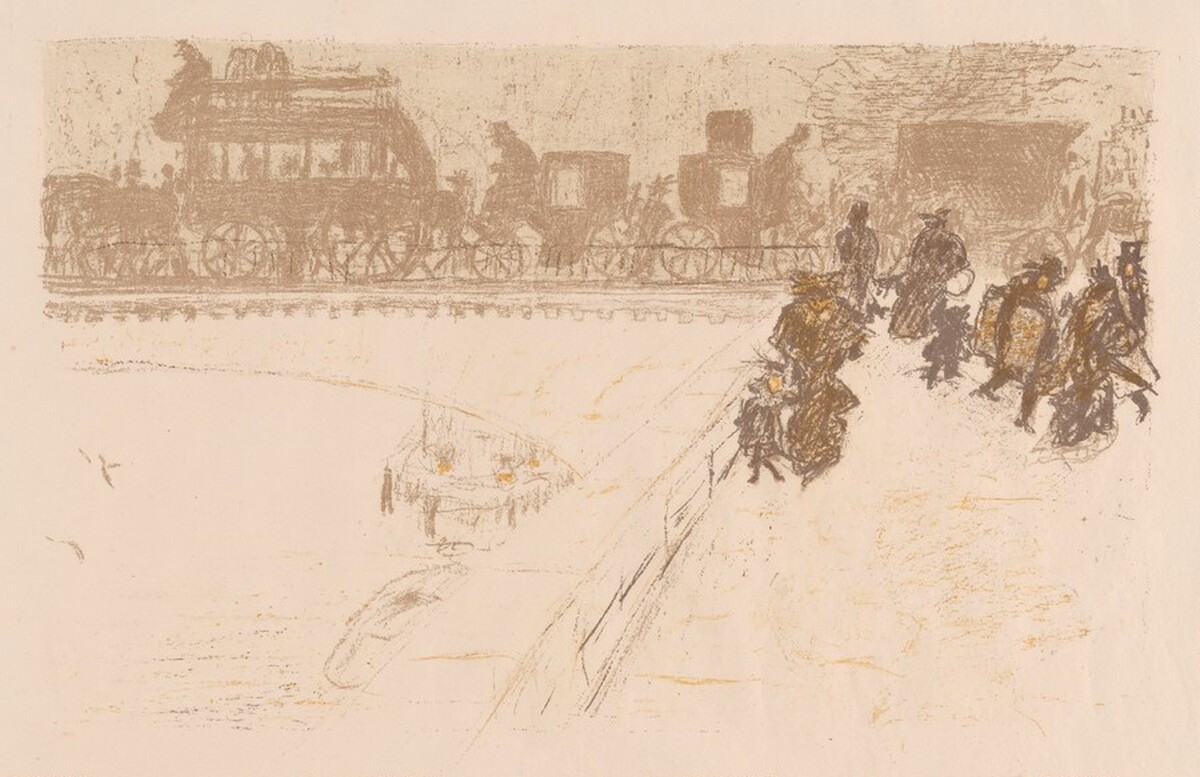 The Bridge (Le pont) by Pierre Bonnard